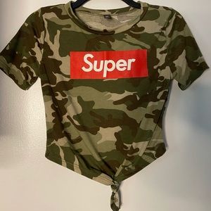 Camouflage crop top